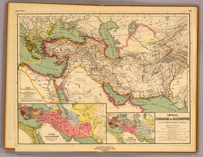 Imperia Persarum et Macedonum door Heinrich Kiepert